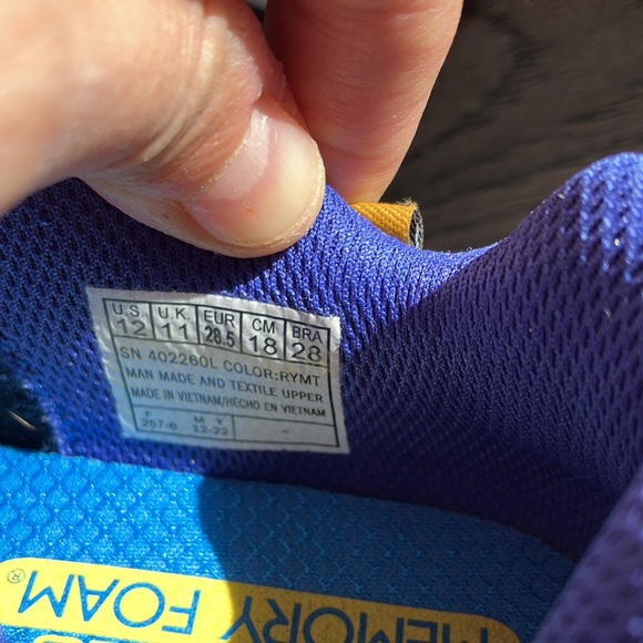 Skechers Game Kicks: Gametronix blue boy sneakers. Size 12. - Picture 10 of 11